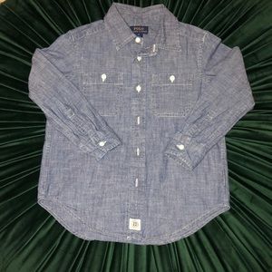 Ralph Lauren Polo Boy’s Denim Shirt Sz 5